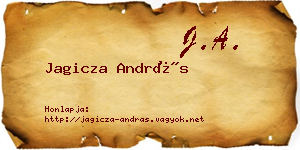 Jagicza András névjegykártya